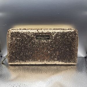 Adrienne Vittadini Gold Glitter Wallet